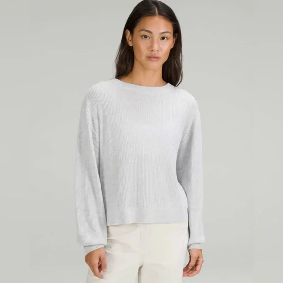 Gray Ribbed Sweater - Picture 2 of 7